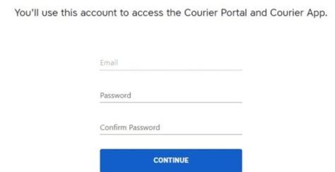 courier portal login